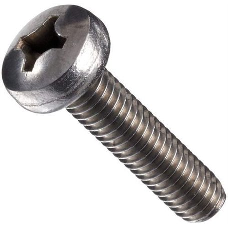 Βίδα Σταυρός σπείρωμα μετρικό  INOX DIN7985   M6X40