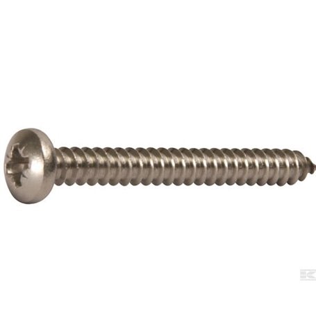 Λαμαρινόβιδα Σταυρός σπείρωμα   INOX DIN7981  4,2x25mm